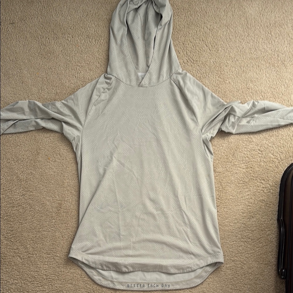 Gray Hoodie Top